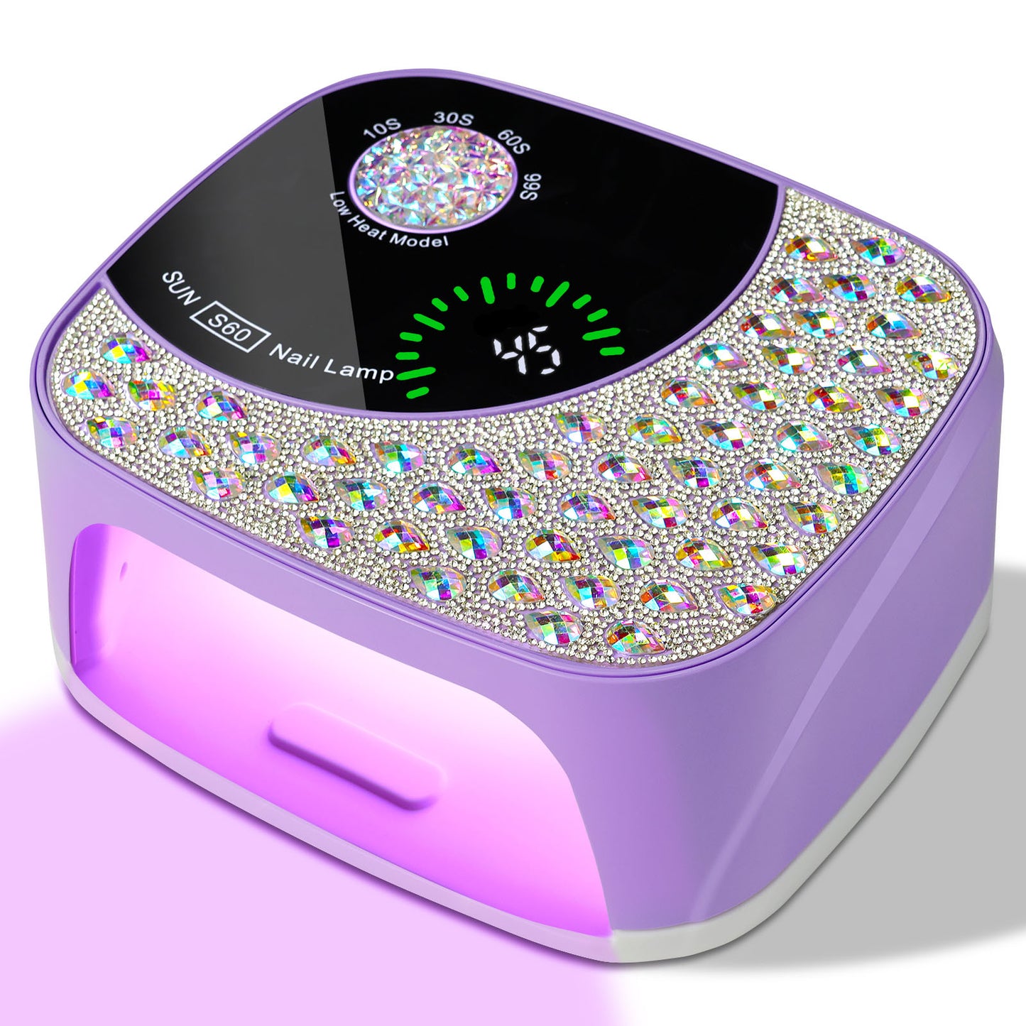 Professional UV LED Nail Lamp For Gel Nails, Cordless Nail Lamp Rechargeable Nail Dryer For Gel Polish, UV Curing Light With 4 Timer & Automatic Sensor, UV Light Lamp For Nail Art Salon At Home