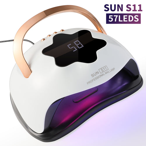 UV LED Nail Lamp, Professional UV Nail Dryer Light For Gel Nails With 57 Beads, Fast Curing Gel Polish Lamp Auto Sensor 4 Timer Setting, Nail Art Drying Tools For Fingernail And Toenail